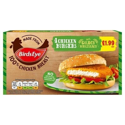 Birds Eye 4 Chicken Burgers 200g
