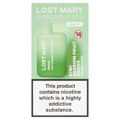 Lost Mary Disposable Pod BM600 Kiwi Passion Fruit Guava