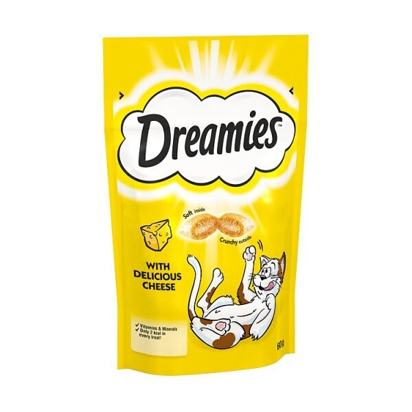Dreamies Cat Treat Biscuits with Cheese 60g