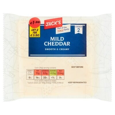 Jack&#39;s Mild Cheddar 200g