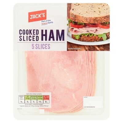 Jack&#39;s Cooked Sliced Ham 5 Slices 100g