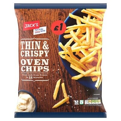 Jack&#39;s Thin &amp; Crispy Oven Chips 750g