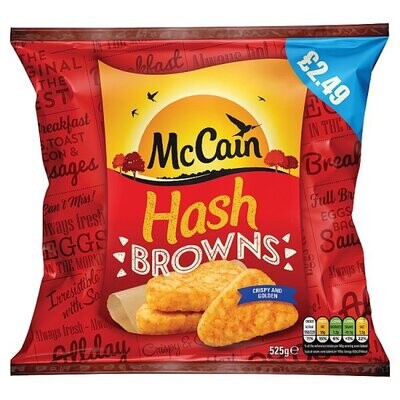McCain Hash Browns 525g