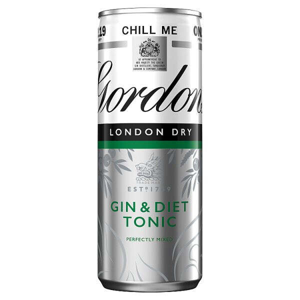 Gordon&#39;s Gin &amp; Diet Tonic 250ml