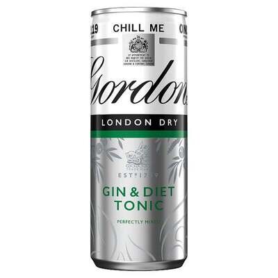 Gordon&#39;s Gin &amp; Diet Tonic 250ml