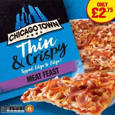 Chicago Town Thin &amp; Crispy Meat Feast 325g