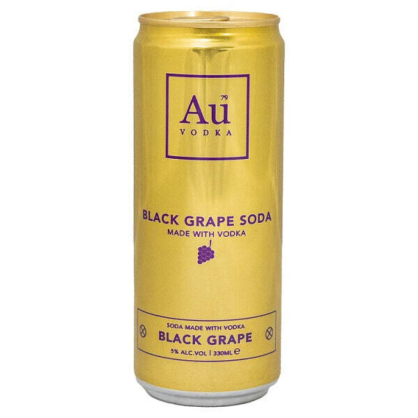 Au Vodka Black Grape Soda 330ml