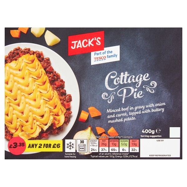 Jack&#39;s Cottage Pie 400g