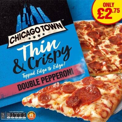 Chicago Town Thin &amp; Crispy Pepperoni 305g