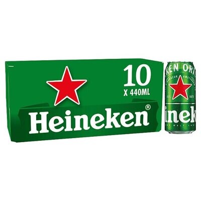 Heineken Lager Beer 10 x 440ml