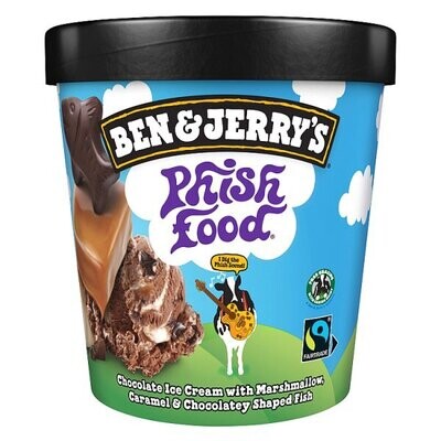 Ben &amp; Jerry&#39;s Ice Cream Phish Food 465 ml