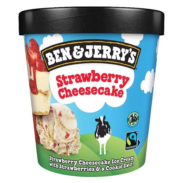 Ben &amp; Jerry&#39;s Strawberry Cheesecake Ice Cream 465 ML