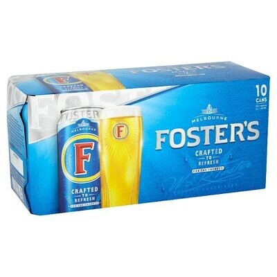 Foster&#39;s Lager Beer 10 x 440ml Cans