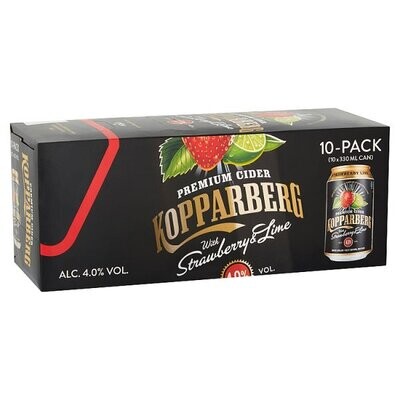 Kopparberg Premium Cider with Strawberry &amp; Lime 10 x 330ml