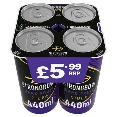 Strongbow Dark Fruit Cider 4 x 440ml