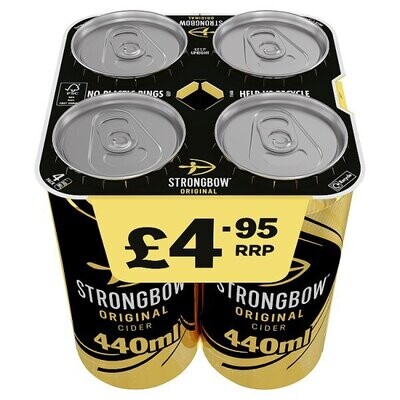 Strongbow Original Cider 4 x 440ml