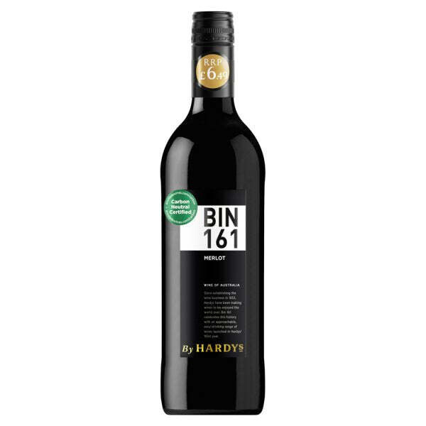 Bin 161 By Hardys Merlot 750ml PM £6.99