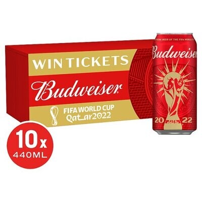 Budweiser Limited Edition Beer 10 x 440ml