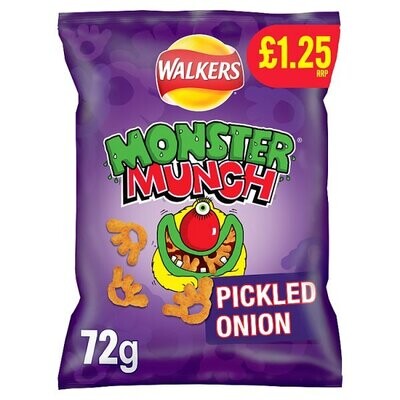 Walkers Monster Munch Pickled Onion Snacks