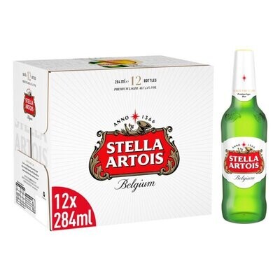 Stella Artois Belgium Premium Lager 12 x 284ml