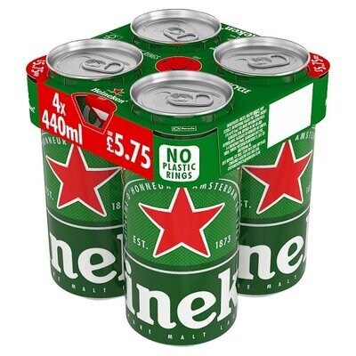 Heineken Beer 4 x 440ml