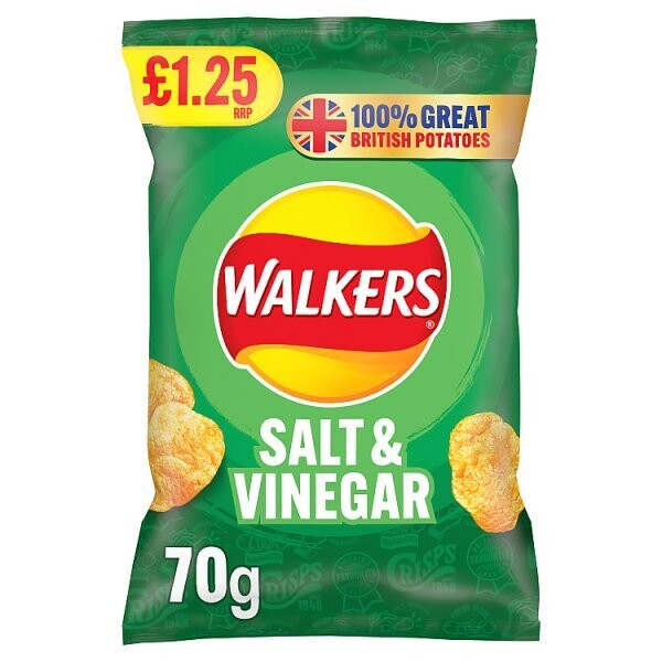 Walkers Salt &amp; Vinegar Crisps