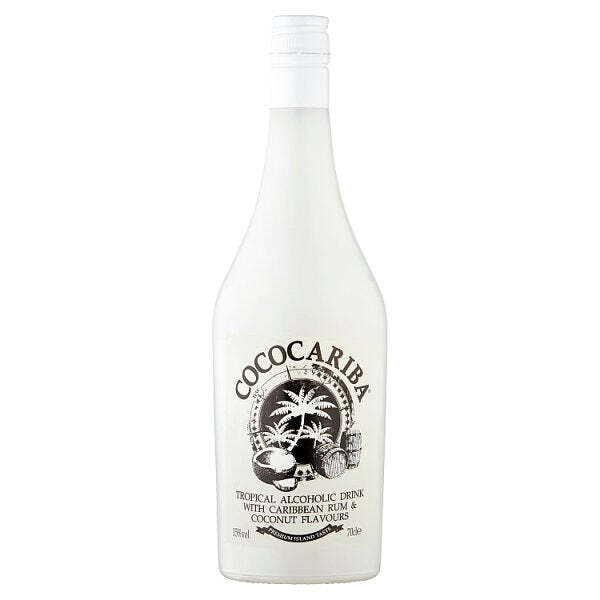 Coco Cariba Tropical Alcoholic Drink with Caribbean Rum &amp; Coconut Flavours 70cl