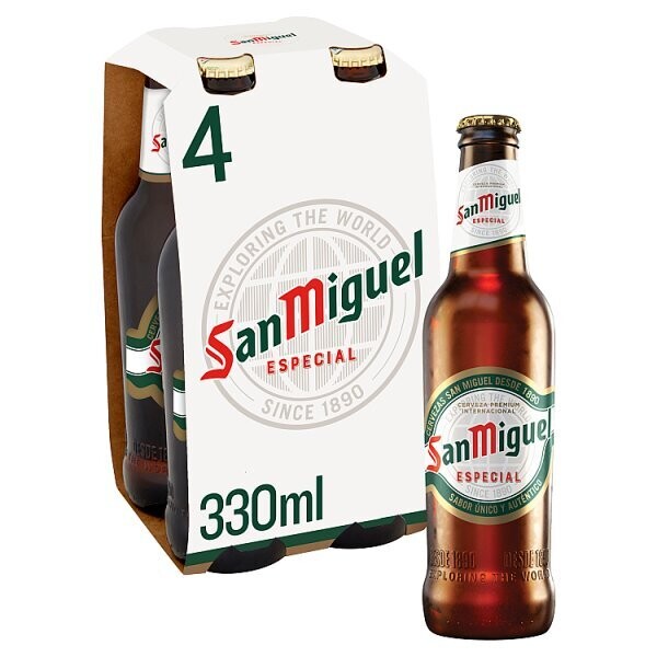 San Miguel Premium Lager Beer 4 x 330ml