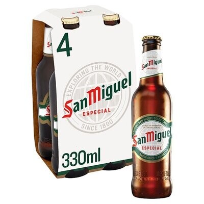San Miguel Premium Lager Beer 4 x 330ml