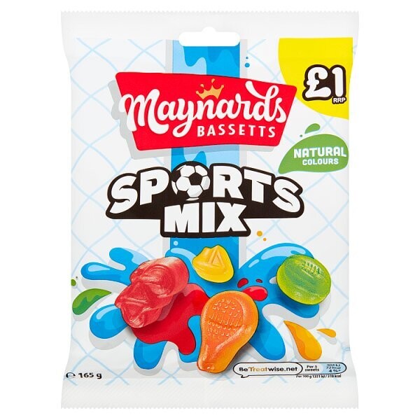 Maynards Bassetts Sports Mix Sweets Bag 165g
