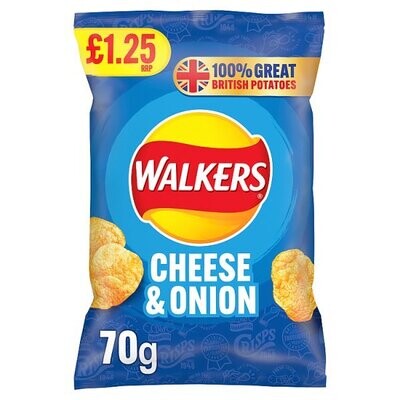 Walkers Cheese &amp; Onion Crisps