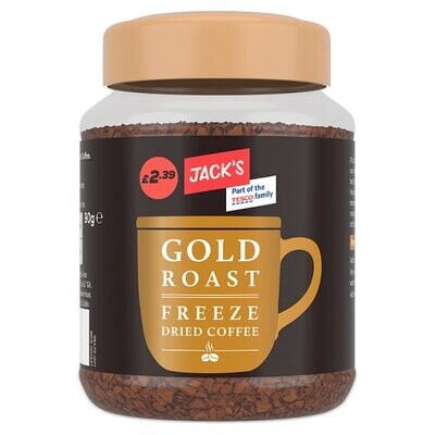 Jack&#39;s Gold Roast Freeze Dried Coffee 90g