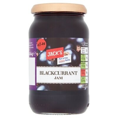 Jack&#39;s Blackcurrant Jam 454g