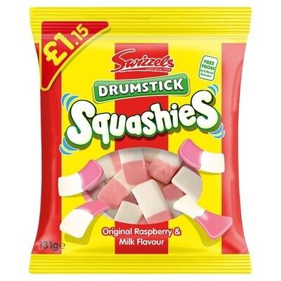 Swizzels Drumstick Squashies Original Raspberry &amp; Milk Flavour 131g