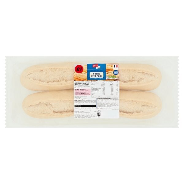 Jack&#39;s 4 White Petit Pains