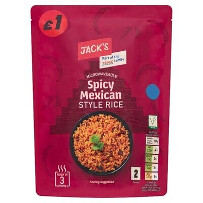 Jack&#39;s Microwaveable Spicy Mexican Style Rice 250g