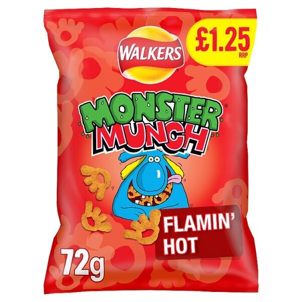 Walkers Monster Munch Flamin&#39; Hot Snacks