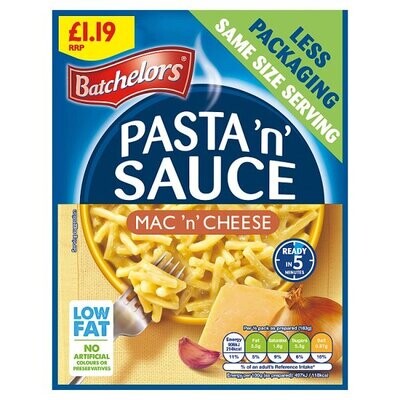 Batchelors Pasta &#39;n&#39; Sauce Mac &#39;n&#39; Cheese 99g