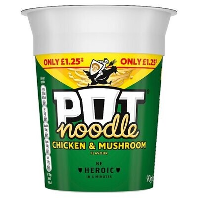 POT noodle Chicken &amp; Mushroom Flavour 90g
