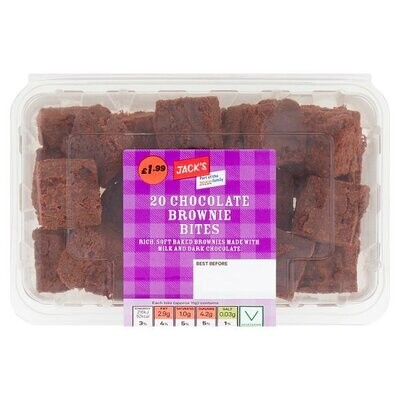 Jack&#39;s 20 Chocolate Brownie Bites