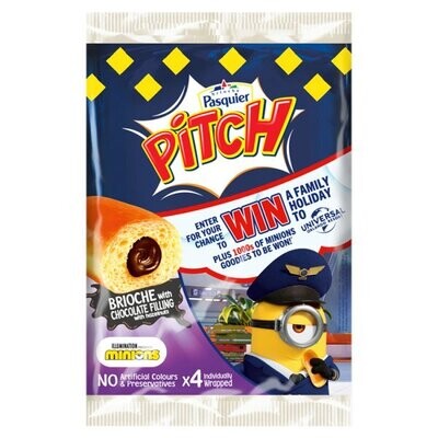 Brioche Pasquier Pitch Chocolate Flavour Filled Brioche 4 x 38.75g (155g)