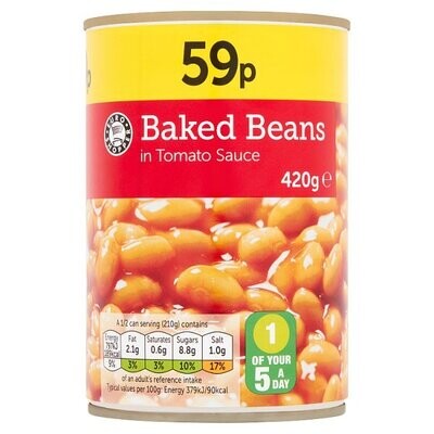 Euro Shopper Baked Beans in Tomato Sauce 420g