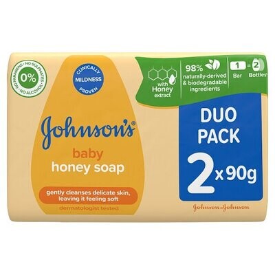 JOHNSON&#39;S® Baby Honey Soap Duo pack 2 x 90g
