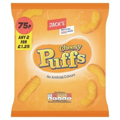 Jack&#39;s Cheesy Puffs 70g