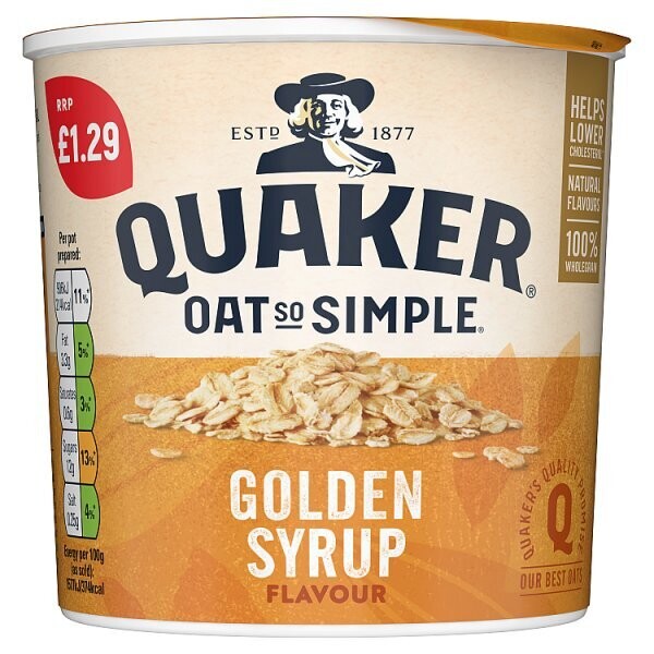 Quaker Oat So Simple Golden Syrup Porridge Pot