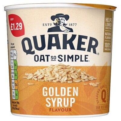 Quaker Oat So Simple Golden Syrup Porridge Pot