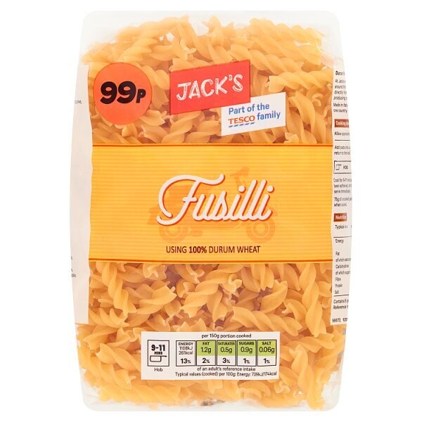 Jack&#39;s Fusilli 500g