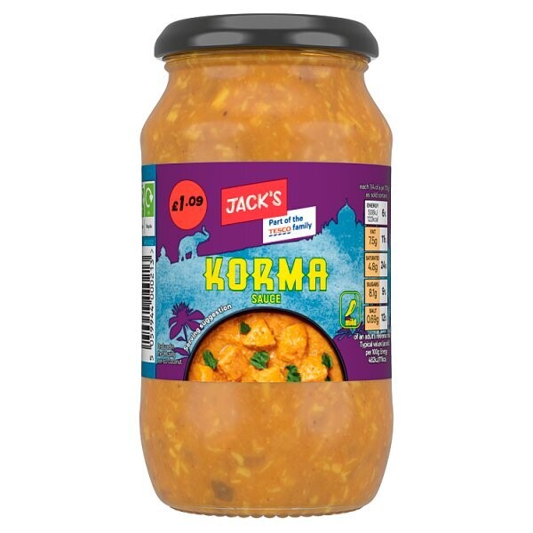Jack&#39;s Korma Sauce 440g