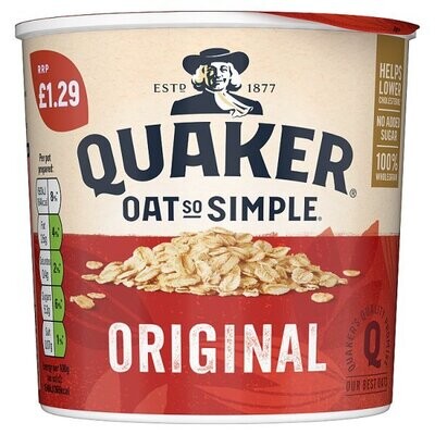 Quaker Oat So Simple Original Porridge Pot