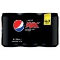 Pepsi Max No Sugar Cola Can 6x330ml